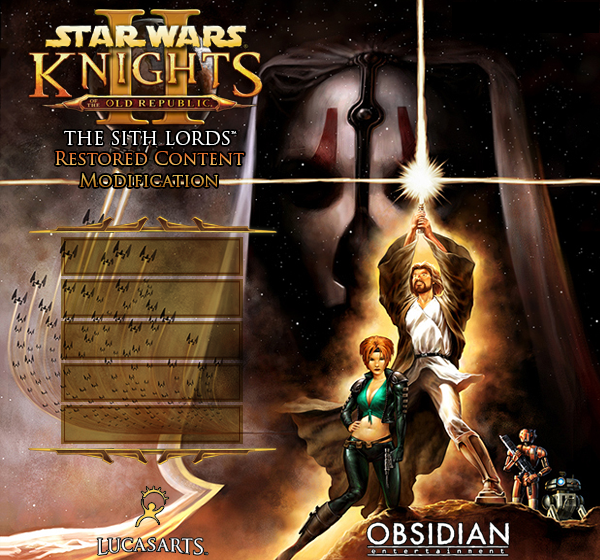 knights of the old republic black screen