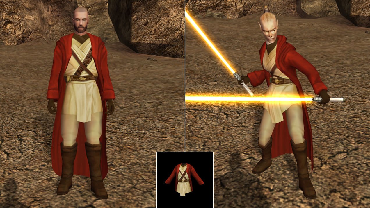 Effixian's Qel-Droma Robes Reskin for JC's Cloaked Jedi Robes