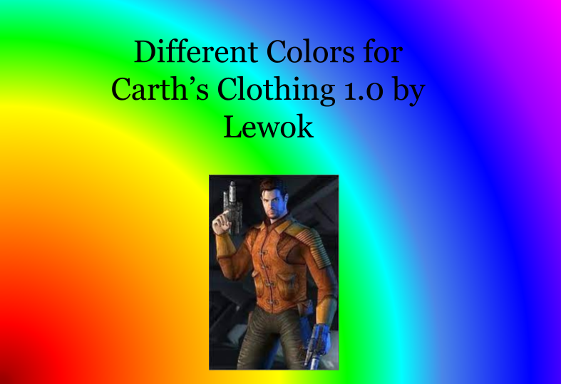 Different Colors for Carth's Clothing 1.0