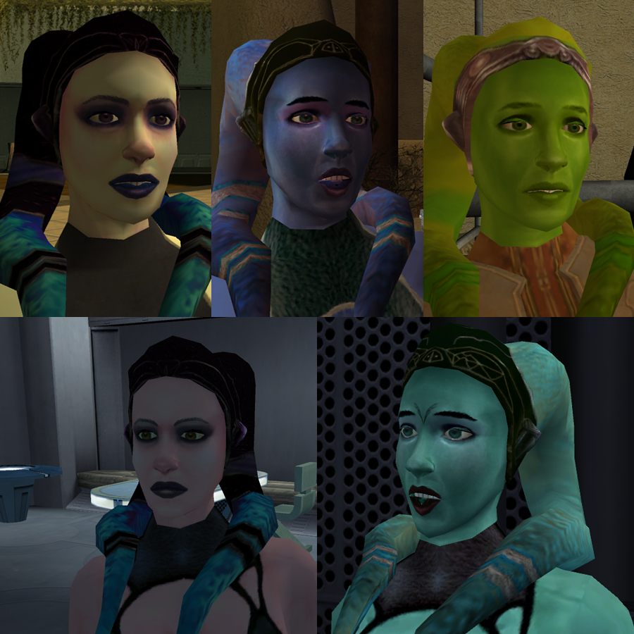 KotOR 1 Twi'lek Female NPC Diversity