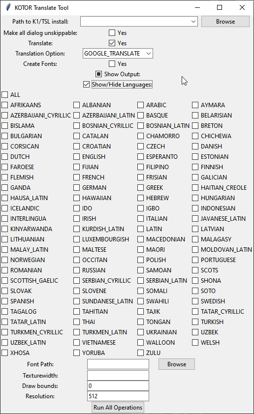 Kotor AutoTranslate Tool