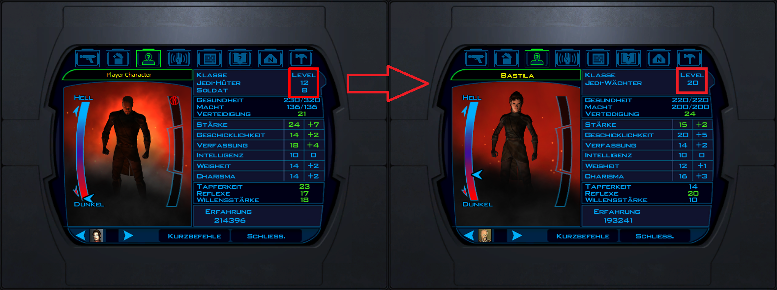 Bastila rejoins at player level