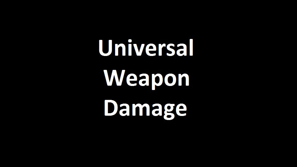 Universal Weapon Damage