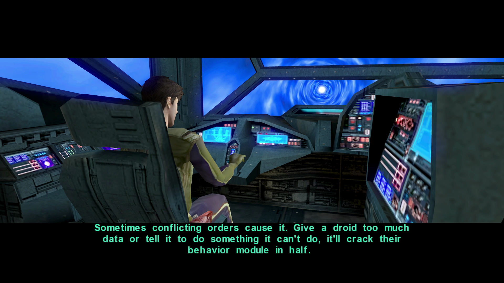 Restore dialog with Atton about the astronavigation system