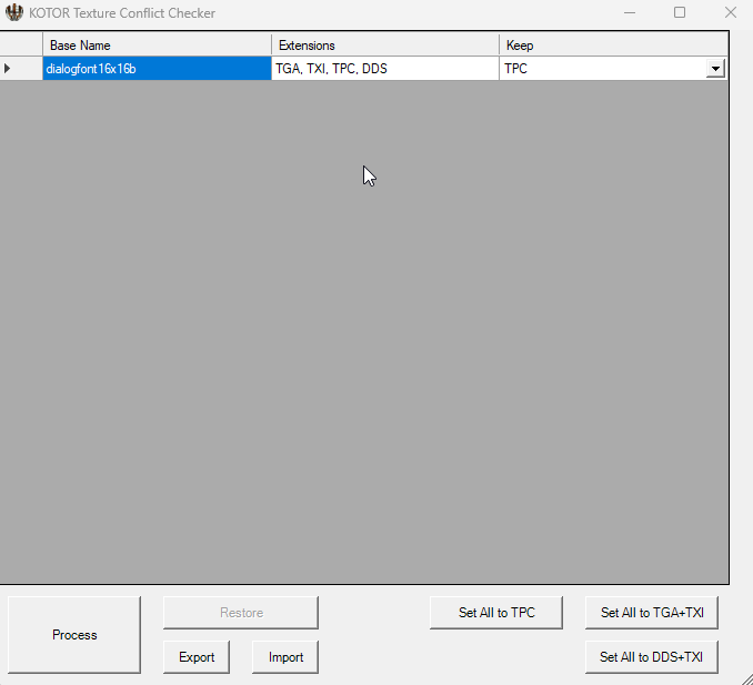 Texture Conflict Checker