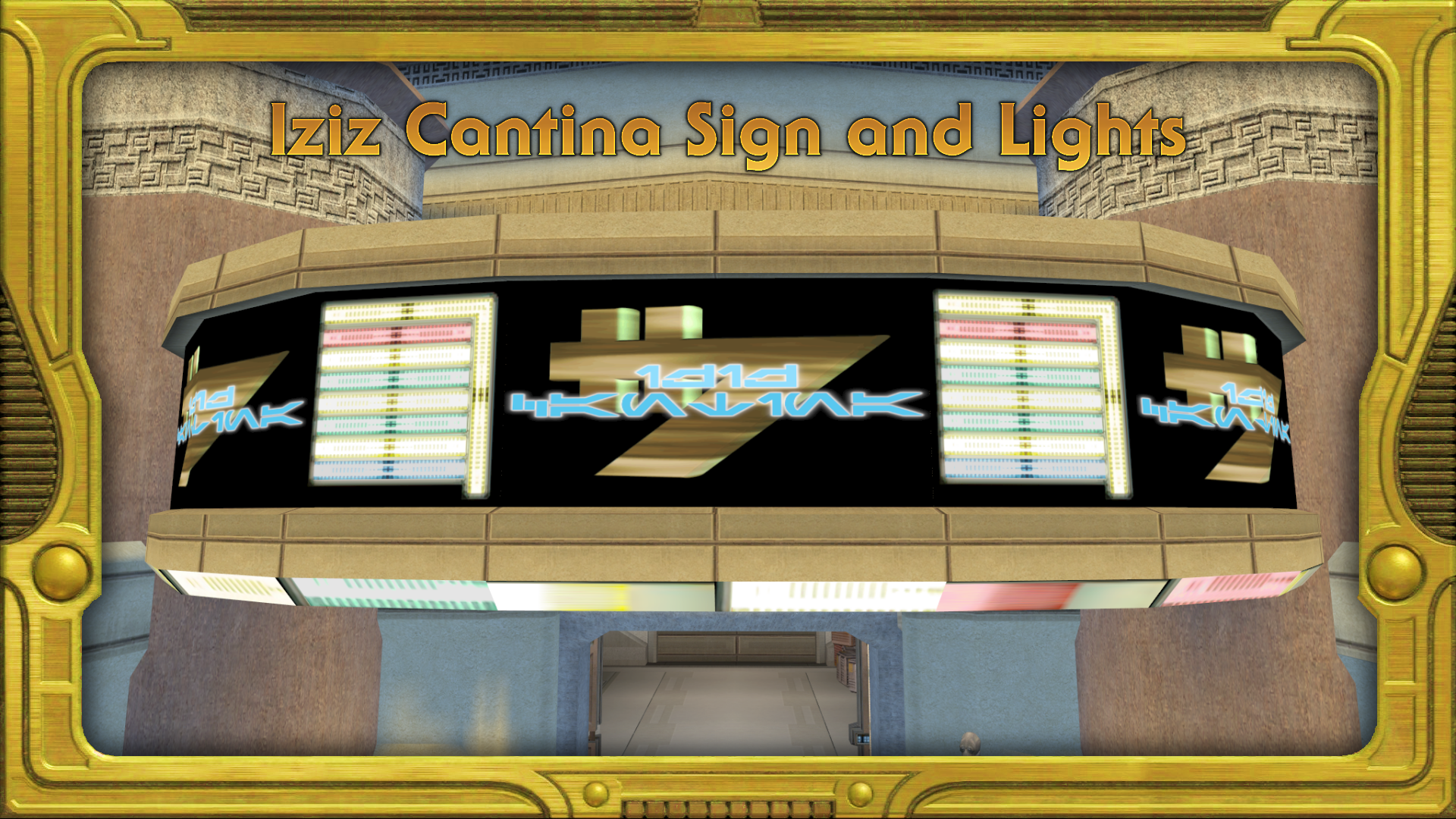 Iziz Cantina Sign and Lights (version 1.2)