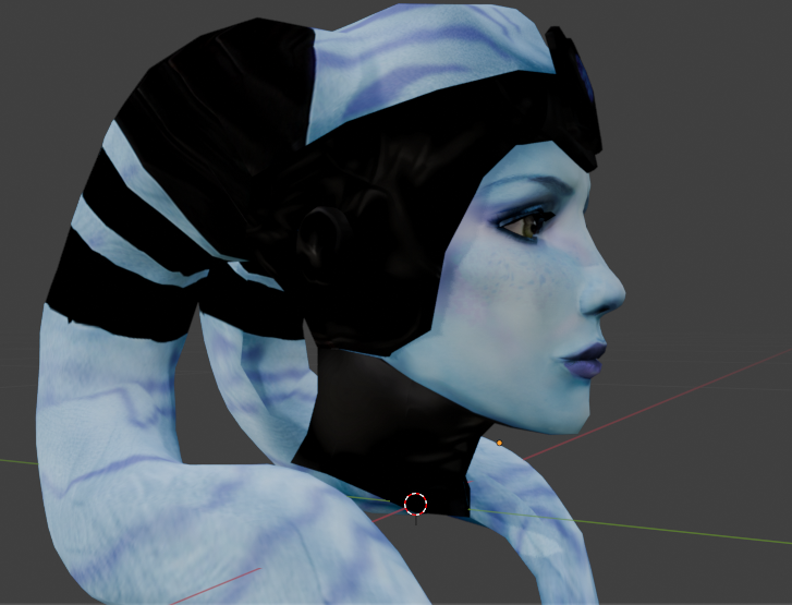 Higher poly and retextured Mission's head