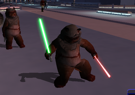 Playable Ewok with 2 Hand Animations