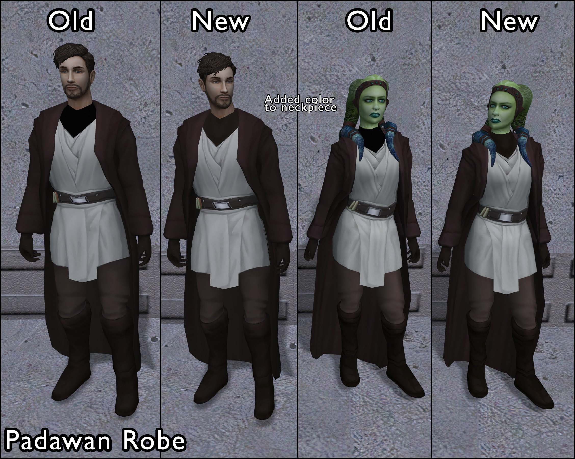 [TSL] Lily's Jedi Robe Fixes