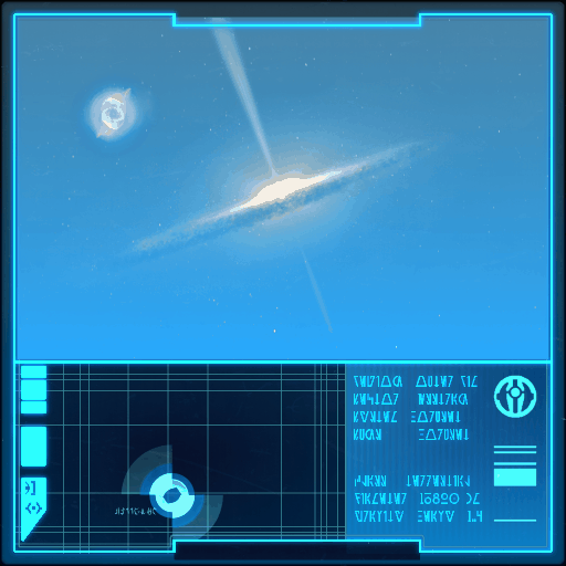 Blue galaxy animated background on Make a GIF
