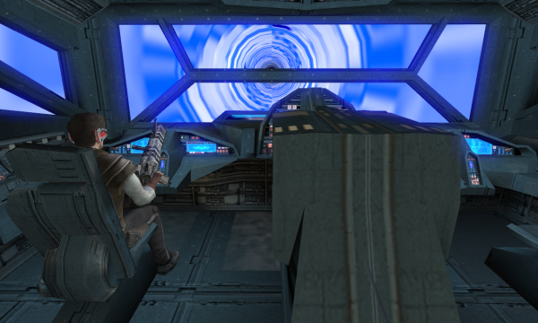 Hyperspace route viewed from the Ebon Hawk